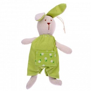 Мягкая игрушка «Кролик», зелёный наряд, виды МИКС