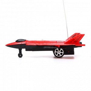 Самолет радиоуправляемый «Истребитель», работает от батареек, цвет красный