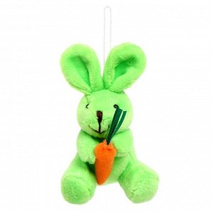 СИМА-ЛЕНД Мягкая игрушка «Кролик», на подвеске, цвета МИКС