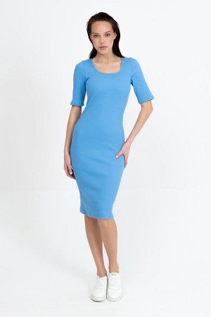 Платье женское 376L11-WB голубой
