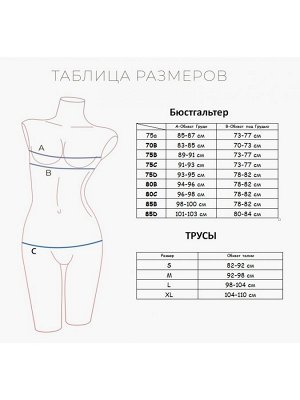 Комплект нижнего белья "Индефини" (318000-2104WXY)