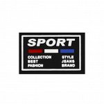 Лейбл пришивной арт.232 35 х 22 мм &quot;SPORT&quot; черный
