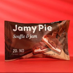 Протеиновое печенье Jamy Pie Souffle and Jam, шоколадный крем 60 г