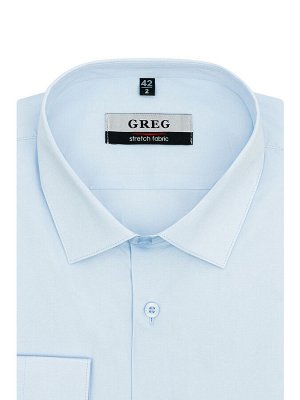 Сорочка мужская длинный рукав GREG 210/237/BL/ZN STRETCH