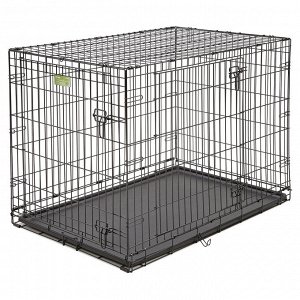 Клетка MidWest iCrate для собак 107х71х76h см, 2 двери, черная