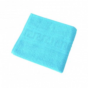 Махровое гладкокрашеное полотенце 50*90 см 380 г/м2 (Ярко-голубой)