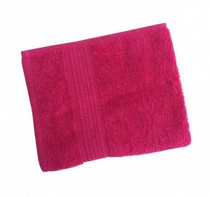 Махровое гладкокрашеное полотенце 50*90 см 460 г/м2 (Малина)