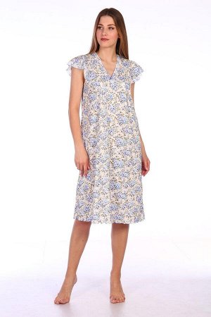 Сорочка ночная женская,мод. 427, трикотаж (Прелесть (голубой))