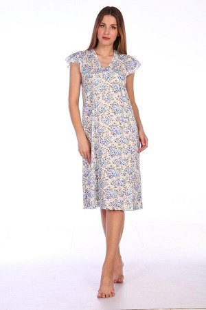 Сорочка ночная женская,мод. 427, трикотаж (Прелесть (голубой))