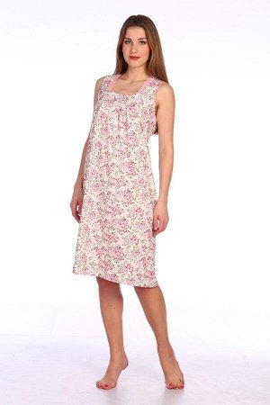 Сорочка ночная женская, мод. 449, трикотаж (Прелесть (розовый))
