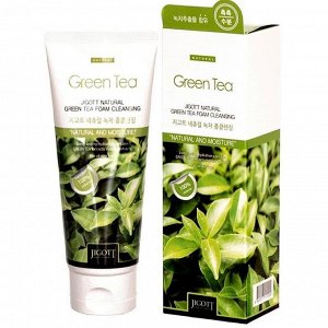 Jigott Очищающая антиоксидантная пенка для кожи лица с экстрактом зеленого чая, 180 мл