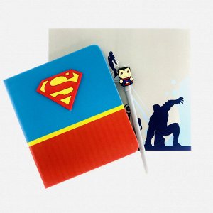 Подарочный блокнот с ручкой в ассортименте, Супермен, Марвел