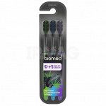 BioMed Black, Набор зубных щеток средней жесткости, 3 шт, Биомед