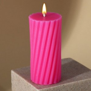 Свеча интерьерная «Витая», розовая 9101385
