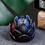 Подставка для благовоний &quot;Лотос&quot; синий космос, 5х6см