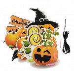 Гирлянда Тыква 150 см h-19 см цвет 8 деталей