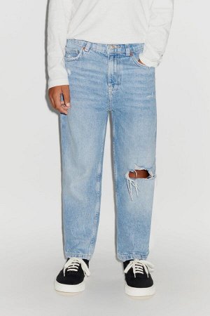 Loose-fit destroyed джинсы