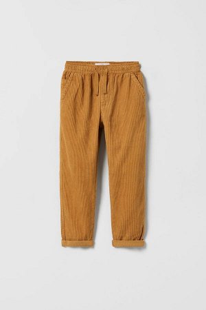 Вельветовые брюки с эластичной талией