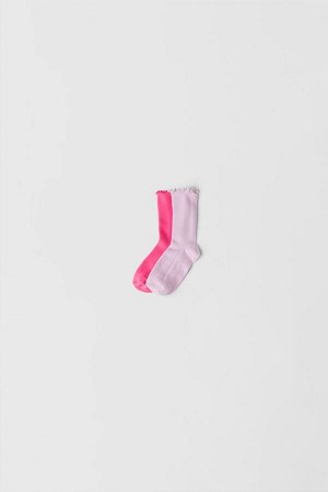 Baby/ набор из двух пар носков с волнистыми кромками