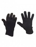 Перчатки двойные зимние черные