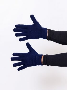 Перчатки двойные зимние синие