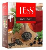 Чай в пакетиках черный Tess Holiday с чабрецом и ароматом черной смородины, 90 шт