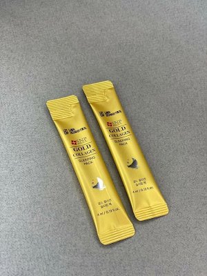 SNP Gold Collagen Sleeping Pack Ночная увлажняющая маска на основе золота и коллагена  1коробка (20 шт*4 мл)