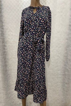 Платье Платье на резинке с поясом 
ОГ-84 см