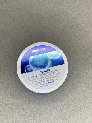 Farm Stay Collagen Water Full Hydrogel Eye Patch Гидрогелевые патчи для век с коллагеном 60 шт