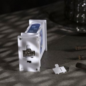 Светодиодная фигура «Фонарь со снеговиком» 7x13x3.5 см, пластик, батарейки AG13x3 (в комплекте), свечение тёплое белое