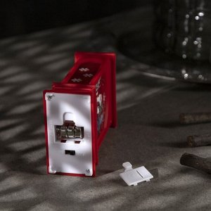 Светодиодная фигура «Фонарь с Дедом Морозом» 7 x 13 x 3.5 см, пластик, батарейки AG13х3 (в комплекте), свечение тёплое белое