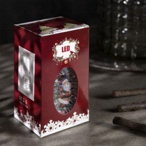 Светодиодная фигура «Фонарь с Дедом Морозом» 6 x 13 x 6 см, пластик, батарейки AG13х3 (в комплекте), свечение тёплое белое