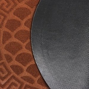 Коврик придверный влаговпитывающий «Чешуйки», 40x60 см, цвет коричневый