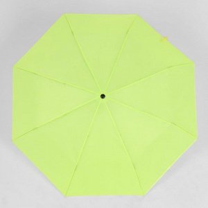 Зонт механический «Однотонный», 3 сложения, 8 спиц, R = 46 см, цвет МИКС