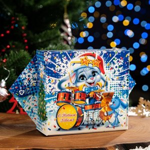 Новогодний подарочный набор «Четырёхгранка Звёздочка», с анимацией и игрой 400 г