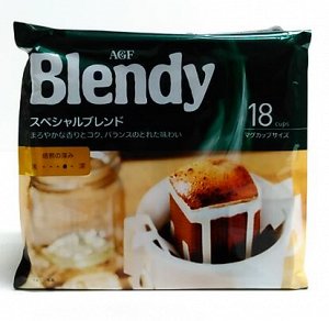 AGF Blendy Кофе в дрип пакетах, зеленый, средней обжарки, 18х7 гр