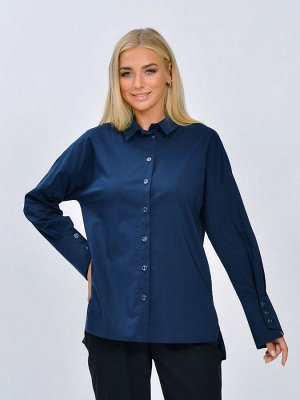 5-12-007-2 блузка "Верта" темно-синий