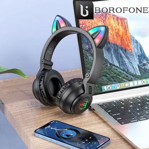 Беспроводные наушники Borofone Cat Ear BO18