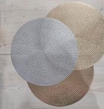 СЕРВИРОВОЧНАЯ САЛФЕТКА КРУГЛАЯ, 2ШТ СЕРЕБРО