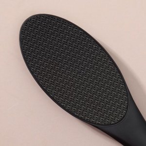 Стеклянная нано-тёрка для ног, 26 см, цвет чёрный
