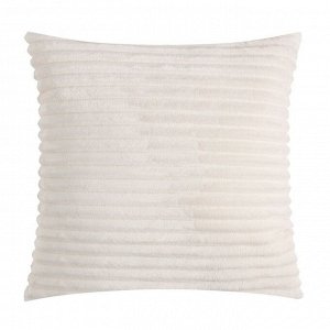 Чехол на подушку  цв. белый,40 х 40 см, велсофт, 100% п/э