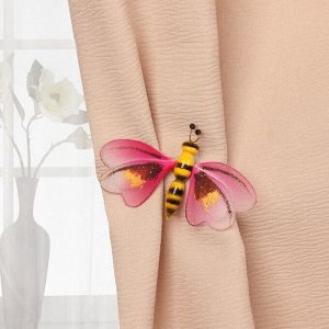 Декор для штор «Пчела», на булавке, 6,5 ? 4 см, цвет МИКС