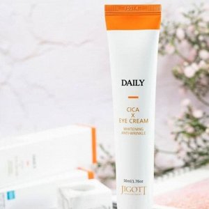 Jigott Крем для век с центеллой / Daily Real Cica Eye Cream, 50 мл