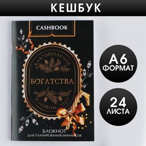 Кэшбук «Богатства» А6, 24 листа