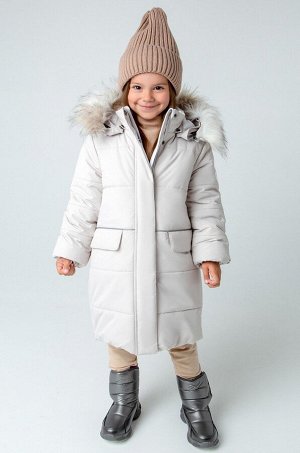 Зимнее пальто для девочки с утеплителем