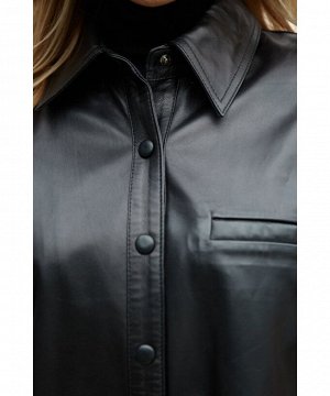 Стильная куртка - рубашка из натуральной кожи