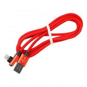 Дата-кабель 8pin FLOW 3D L-TYPE красный 2 А, 1 м (ik-512FLL red)