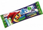 Жевательная резинка красит язык в синий и зелёный цвет Marukawa / Жвачка Марукава со вкусом прохладной соды 14 гр