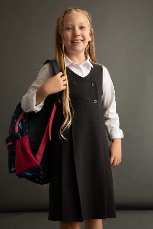 Платье-жилет трапециевидной формы Back To School для девочек