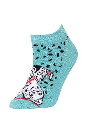 Набор из 3 коротких носков из хлопка с лицензией "101 далматинец" для девочек